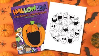 RELAXING COLORING 🎃Halloween Mindfulness COLORING BOOK  Pumpkins circle🎃 coloringbooks colors [upl. by Sulienroc942]