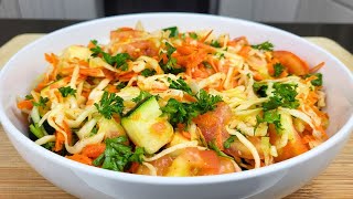 10Minutes Cabbage Salad Recipe This Will Addict You Fast Lose Weight and So Healthy [upl. by Erihppas]