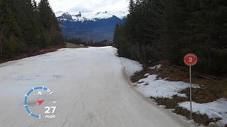 Skiing UPTO 30 MPH  RED slope Ambourzalles at MEGEVE ski resort  GoPro POV  Feb 2024 [upl. by Eberhard]