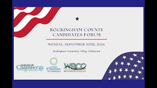 2024 Rockingham CountyWide Candidates Forum  9302024 [upl. by Aiclef]