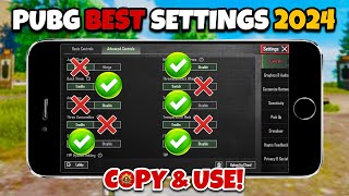 PUBG MOBILE SENSITIVITY amp SETTINGS 2024🔥 NEW VERSION ✅ [upl. by Haerr]