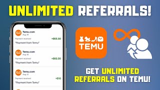 How to Get UNLIMITED Referrals on Temu  Top Referral Method [upl. by Emmalynne]