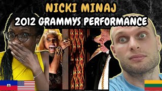 REACTION TO Nicki Minaj  Live Performance at the Grammys 2012  FIRST TIME WATCHING [upl. by Ivory]