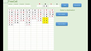 FreeCell  Excel game demo [upl. by Clay]