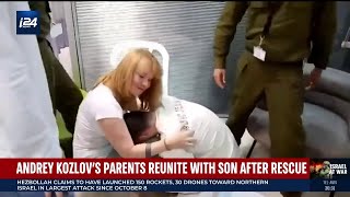 Andrey Kozlovs parents interview after his rescue from Gaza [upl. by Atteuqihc]