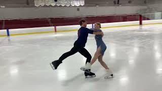 Viennese Waltz Gold Ice Dance Test Adult [upl. by Darcia]