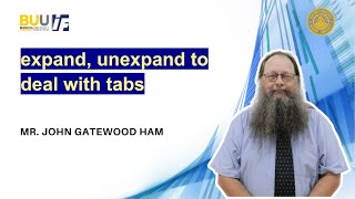 expand unexpand to deal with tabs [upl. by Arat]