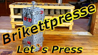 Brikettpresse 20 Ultimate  manuelle DoppelPresse leicht zu bauen  viele Outtakes 😎 [upl. by Atiuqrahs]