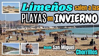 INCREÍBLE Limeños van a la PLAYA en FRÍO Invierno 2024 [upl. by Airemaj170]