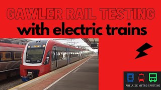 Electric test trains on the Gawler rail line [upl. by Maffa]