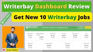 Writerbay Dashboard Review  Get New 10 Writerbay Jobs 2022  How to Make Money Online Grow Finders [upl. by Asert50]