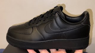 Nike Air Force 1 Low Fresh Black Shoes [upl. by Ecydnak253]