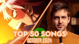 My Top 50 Songs of October 2024「Spotify」 [upl. by Eiramnna]