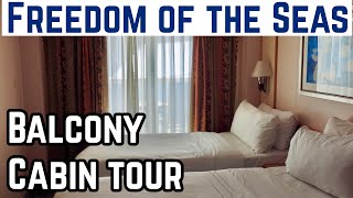 Freedom of the Seas  Balcony Cabin Tour  6272 [upl. by Funda]