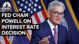 Federal Reserve Chair Jerome Powell speaks after Fed holds interest rates steady — 3202024 [upl. by Anivad]