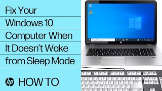 Fix Your Windows 10 Computer When It Doesn’t Wake from Sleep Mode  HP Computers  HP Support [upl. by Hoo]