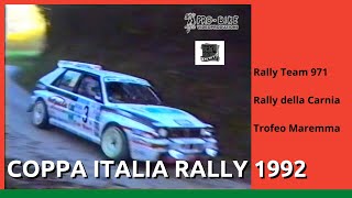 Coppa Italia Rally 1992 Ottobre Team 971 Carnia  Maremma [upl. by Mundt906]