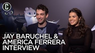 HOW TO TRAIN YOUR DRAGON THE HIDDEN WORLD  America Ferrera amp Jay Baruchel talk about the movie [upl. by Cyril]