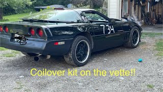 C4 Corvette Coilover installfront [upl. by Sams934]