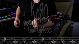 KoRn  Thoughtless Instrumental TAB 4K [upl. by Acillegna]