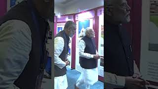 PM Modi visits exhibition during International Abhidhamma Divas celebrations shorts youtubshorts [upl. by Elkraps817]