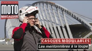 Casques moto modulables  l’ouverture des mentonnières en détail [upl. by Ube]