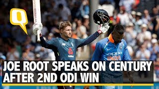 Joe Root on His Century amp Englands 86Run Win Over India in Lords ODI  The Quint [upl. by Adyahs649]