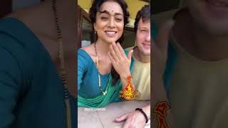 Shriya Saran with her Husband Wishes Happy Dasara to Everyone Latest Video [upl. by Yecaj]