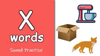 Letter x Phonics  Phonics Letter Sounds for Kids  Learning To Read [upl. by Rozalin]