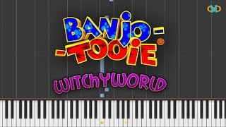 Banjo Tooie  Witchyworld Piano Tutorial Synthesia [upl. by Richelle]