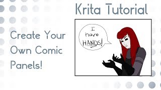 Krita Tutorial 41 Creating Comic Panels [upl. by Ibok]