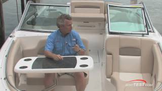 Chaparral 284 Sunesta 2011 Deckboat Layout  Feature Reviews  By BoatTestcom [upl. by Eilrebmik]