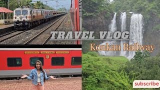 Mumbai to Goa Ltt Karmali Ac SuperFast Express 22115 full Journey via Konkan Railway [upl. by Allekim]