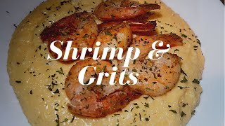 HOW TO MAKE SHRIMP amp GRITS  THE EASY WAY  COOK LESS THAN 10 MINUTES 👀 [upl. by Hardan10]