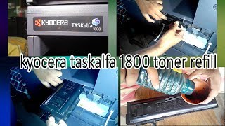 how to refill Kyocera Taskalfa 1800 toner cartridge For 1800  180122002201 [upl. by Uaeb576]