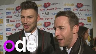 X Factors Jake Quickenden and Jay James talk dream collabs at Attitude Awards [upl. by Amliw]