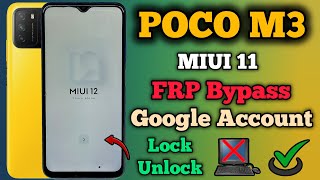 Poco M3  FRP Bypass  MIUI 12  Google Account Lock Unlock  Without Pc  New Method  2024 [upl. by Auqinal]