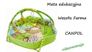 Mata Edukacyjna Wesoła Farma  Canpol Babies videorecenzja [upl. by Hiltan535]