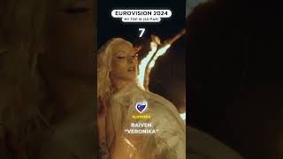 EUROVISION 2024 MY TOP 18 1837 songs eurovision eurovision2024 [upl. by Arch]