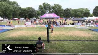 AVP Grass  The Pottstown Rumble  Mens Rd of 16  Charterina  Jindyeh vs Basey  Basey [upl. by Pentheam]