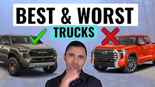 Top 5 BEST Trucks To Buy For Reliability and Value For 2025 And Top 5 Worst [upl. by Einned]