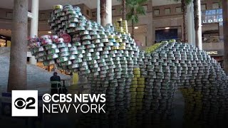 Canstruction exhibit returns to Manhattan [upl. by Dag461]