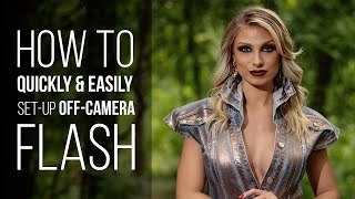 Quick and Easy Set Up For Using Off Camera Flash [upl. by Sirret]