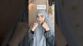 KHIMAR Tutorial shorts modesty fashion [upl. by Ursas]