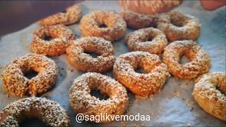 Sağlıklı Kandil Simidi Tarifi  Fit Simit [upl. by Moia]