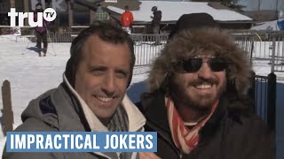 Impractical Jokers  Scaredy Cat Ski Bunnies Punishment  truTV [upl. by Ynattyrb]