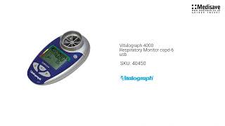 Vitalograph 4000 Respiratory Monitor copd 6 usb 40450 [upl. by Heady]