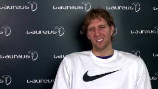 Dirk Nowitzki quotNovak Djokovic ist mein Favoritquot [upl. by Ashli]