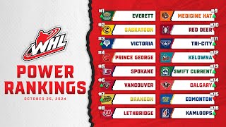 WHL Power Rankings Week Five  Another EXCEPTIONAL week for the Tips [upl. by Ymeraj]