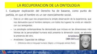 Lec005 La recuperación de la ontología Parte I umh1443sp 201617 [upl. by Sarazen909]